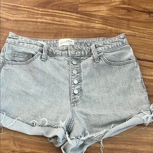 Universal Thread Light Gray Jean Shorts